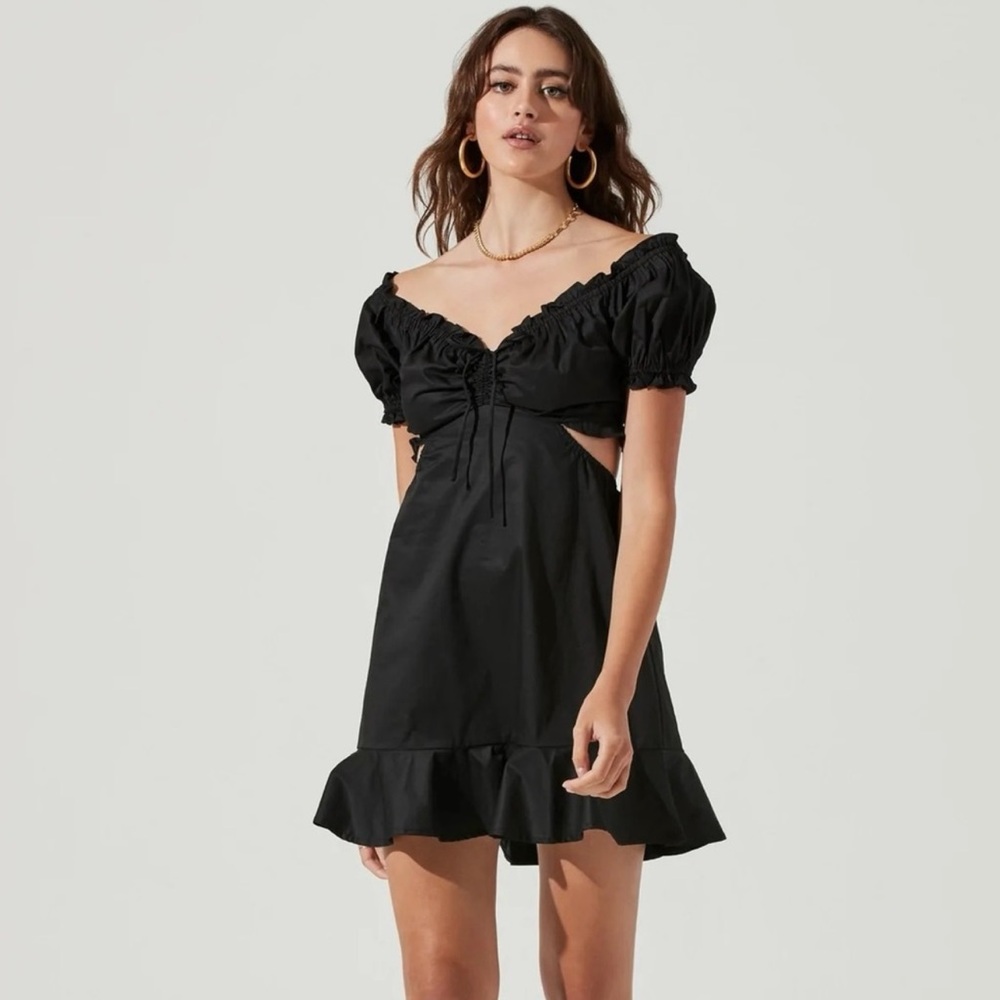 Revolve ASTR The Label VERANA Dress - Black (Size XS)